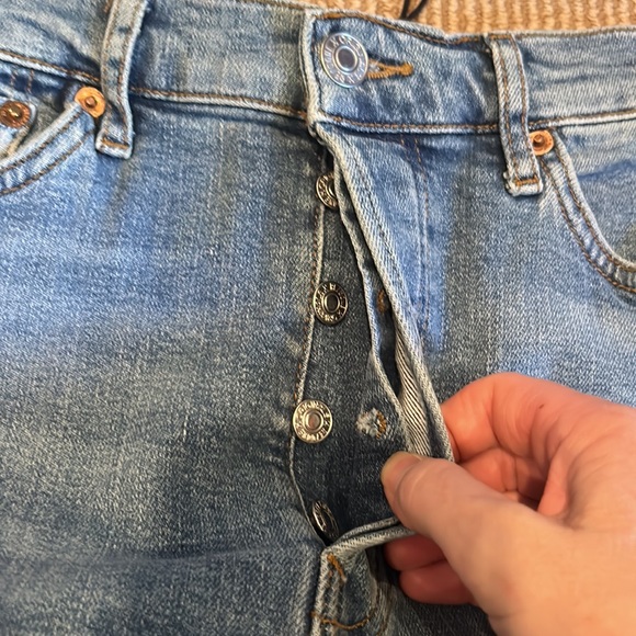 NWT RE/DONE 90’s high rise loose jeans in rio fade size 27 - Picture 11 of 16